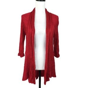 One World Open Cardigan PL Red